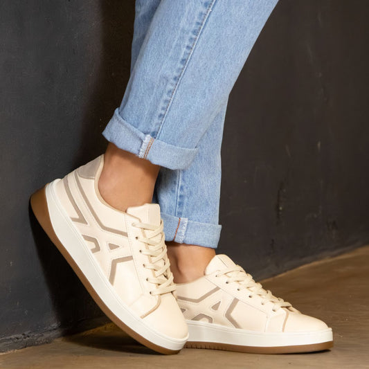 Tênis Esportivo Casual TN16 Off White