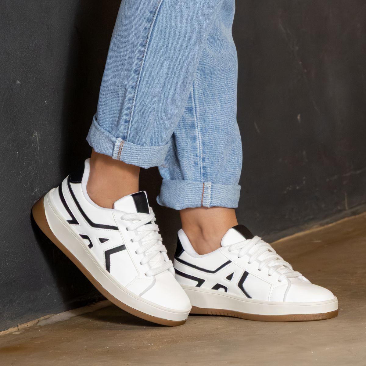 Tênis Esportivo Casual TN16 Branco