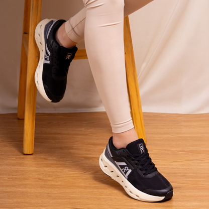 Tênis Esportivo Cloudrunner TN13 Preto Branco