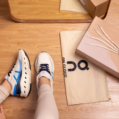 Tênis Esportivo Cloudrunner TN13 Off White Azul