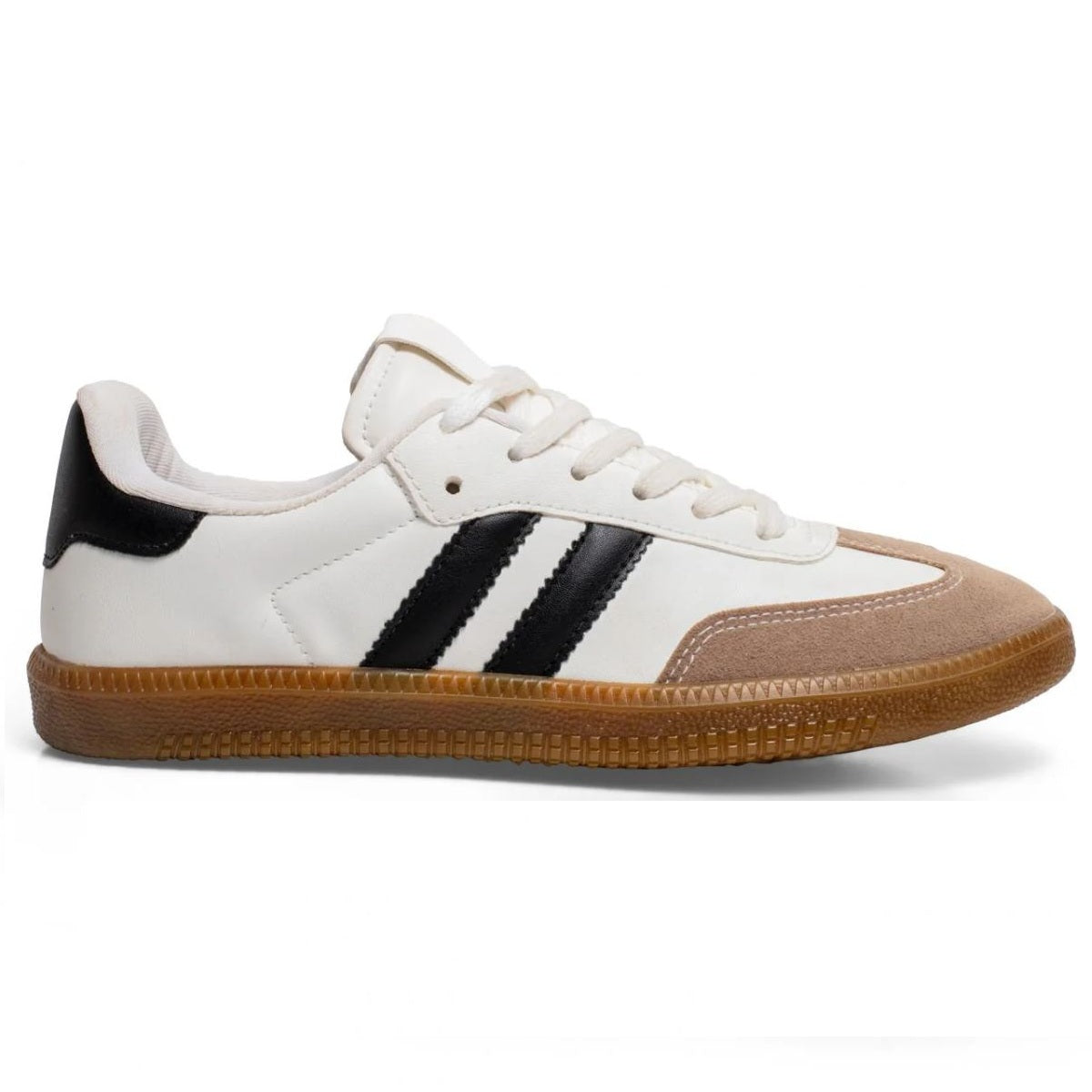 Tênis Feminino Samba TN08 Branco Preto