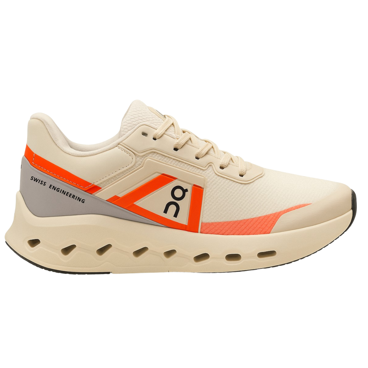 Tênis Esportivo Cloudrunner TN13 Off White Laranja