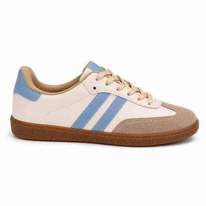 Tênis Feminino Samba TN08 Off White Azul