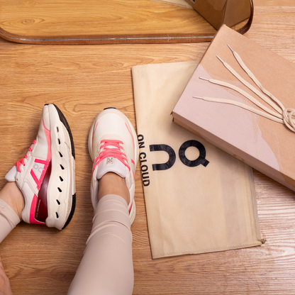 Tênis Esportivo Cloudrunner TN13 Off White Pink