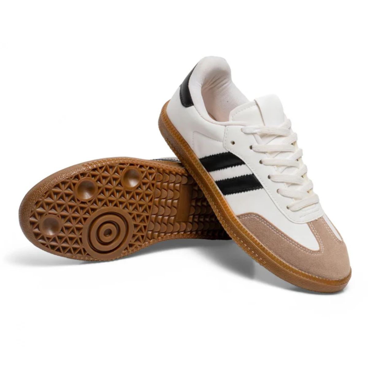 Tênis Feminino Samba TN08 Branco Preto