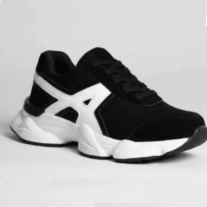 Tênis Esportivo TN15 Preto Branco