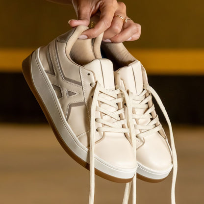 Tênis Esportivo Casual TN16 Off White