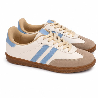 Tênis Feminino Samba TN08 Off White Azul