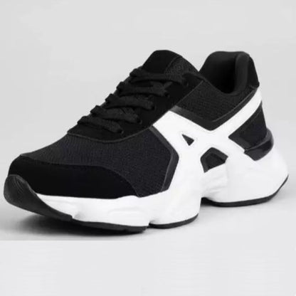 Tênis Esportivo TN15 Preto Branco