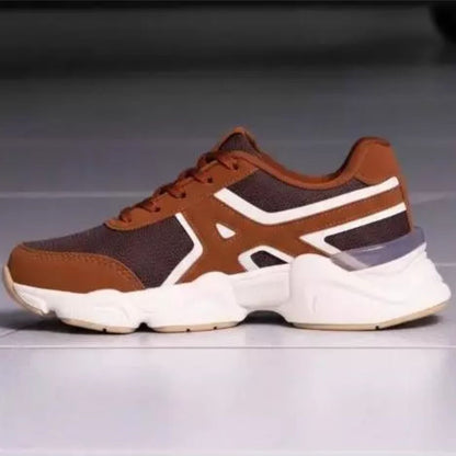 Tênis Esportivo TN15 Caramelo Branco