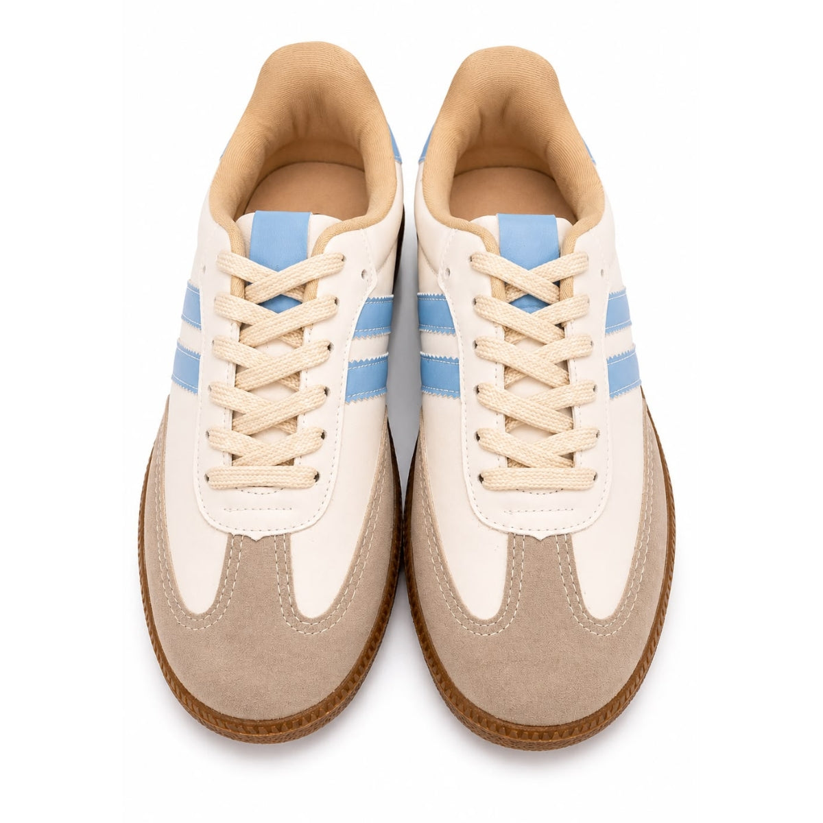 Tênis Feminino Samba TN08 Off White Azul