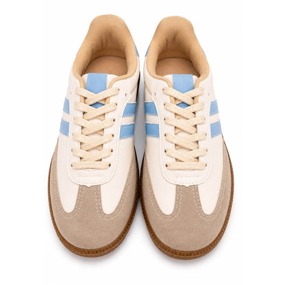 Tênis Feminino Samba TN08 Off White Azul