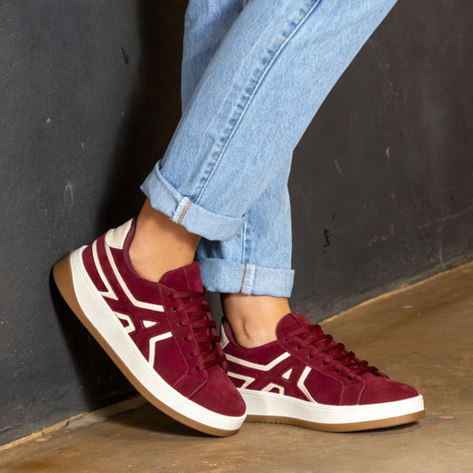 Tênis Esportivo Casual TN16 Marsala