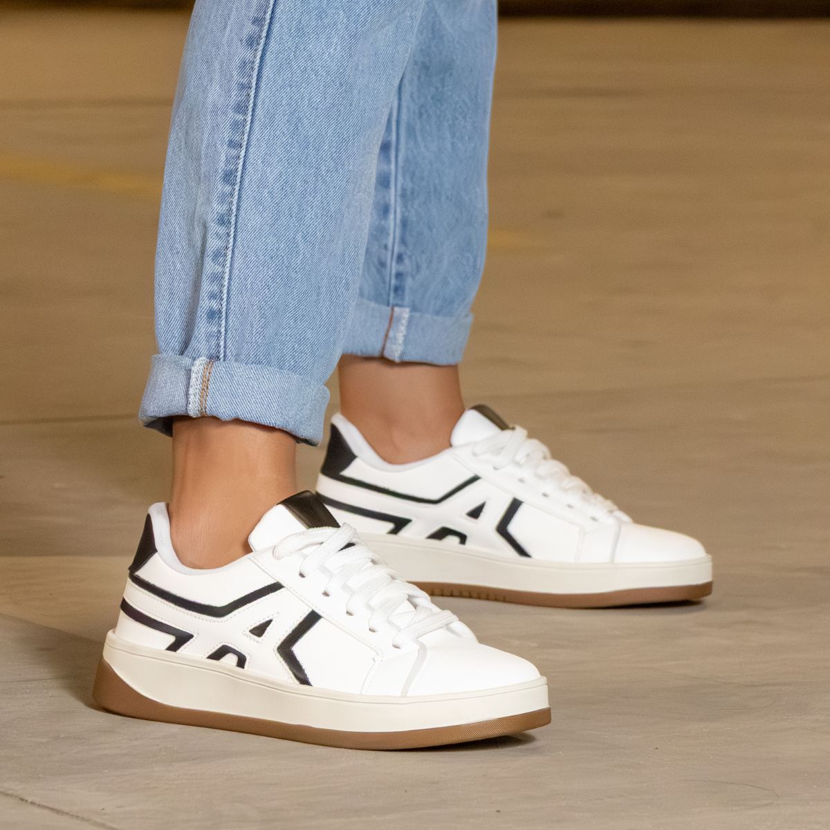 Tênis Esportivo Casual TN16 Branco