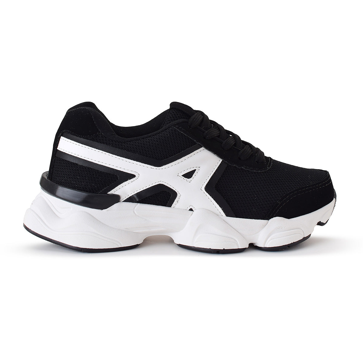 Tênis Esportivo TN15 Preto Branco