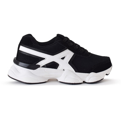 Tênis Esportivo TN15 Preto Branco
