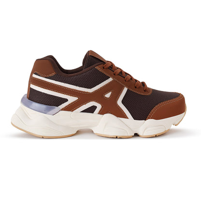Tênis Esportivo TN15 Caramelo Branco