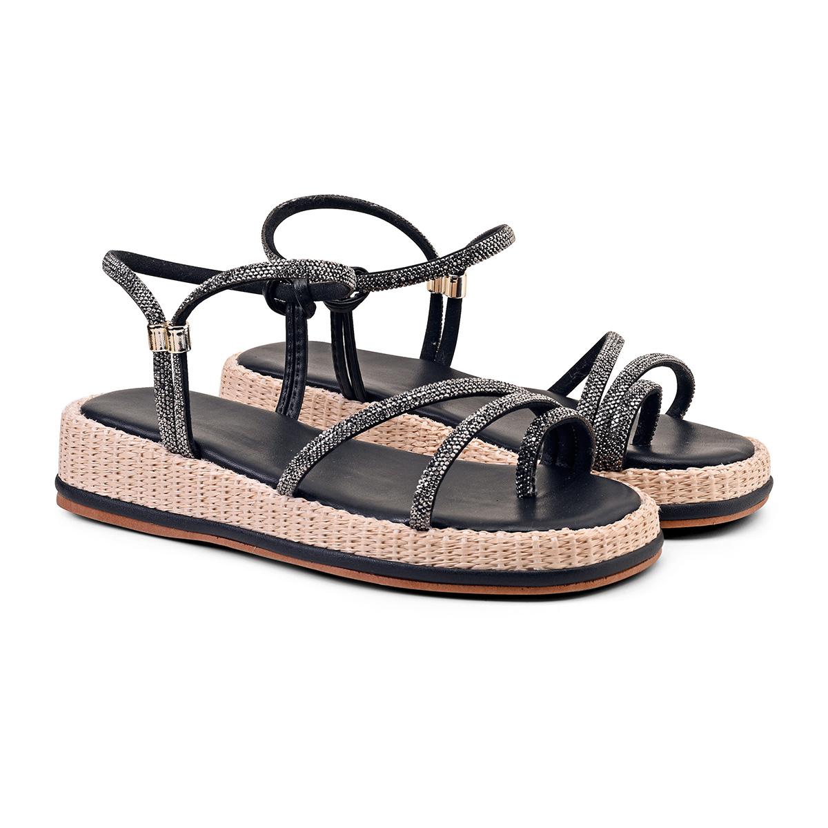 Papete Feminina Strass