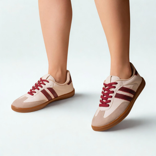 Tênis Feminino Samba TN08 Off White Marsala